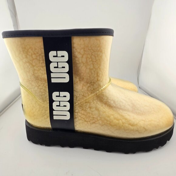 UGG Classic Clear Mini Waterproof Boots | Women’s Size 6 | Black - Picture 3 of 12